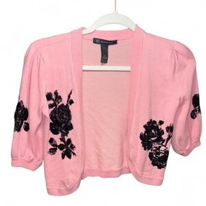 INC pink cardigan size XS